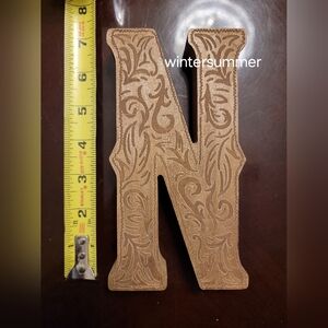 Santa Fe" monogram tabletop décor letter "N" by Ashland